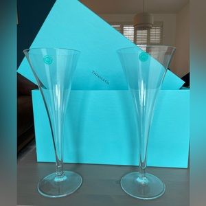 Tiffany & Co Trumpet Champagne Flutes